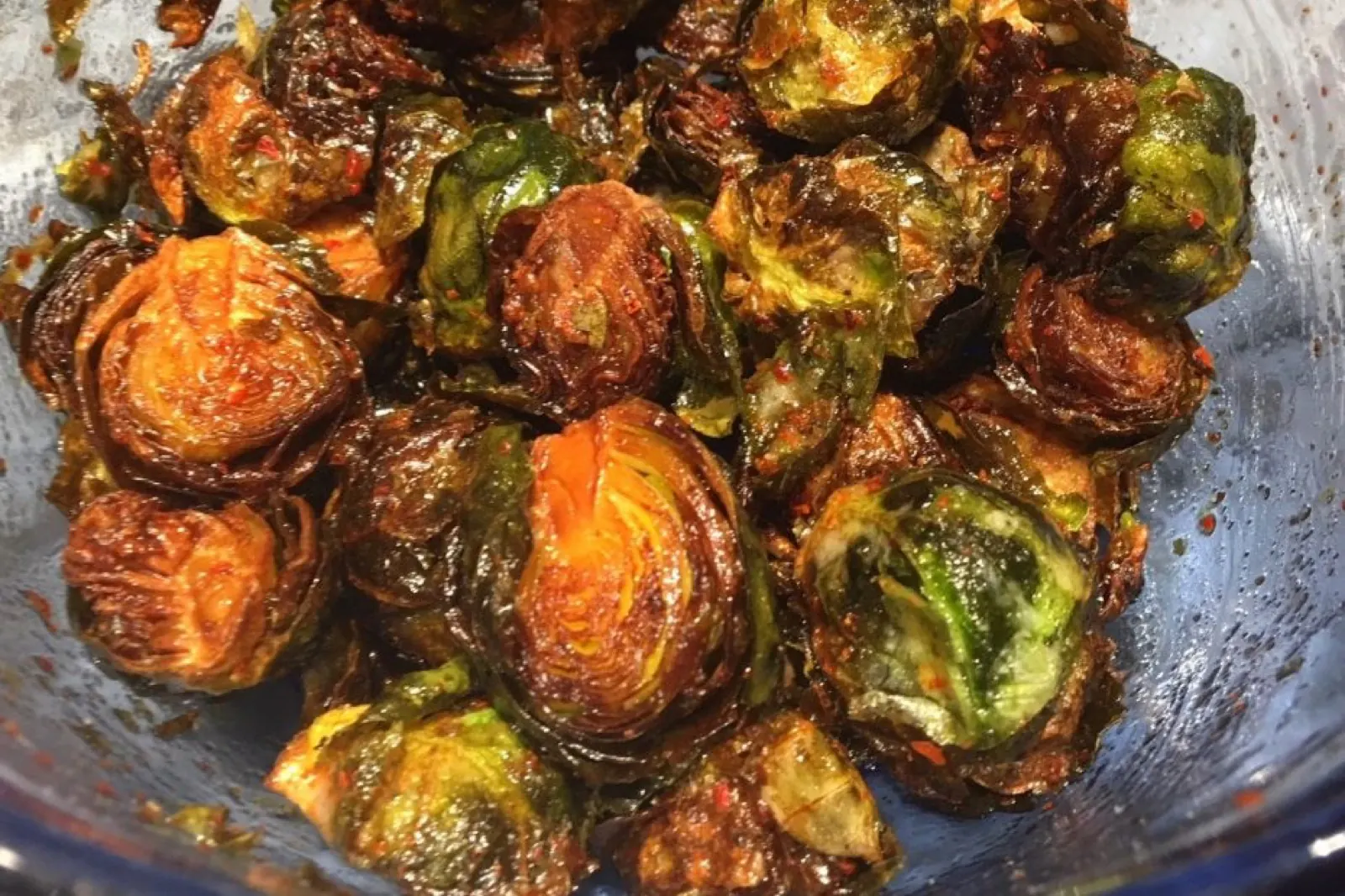 Fried Brussels sprouts