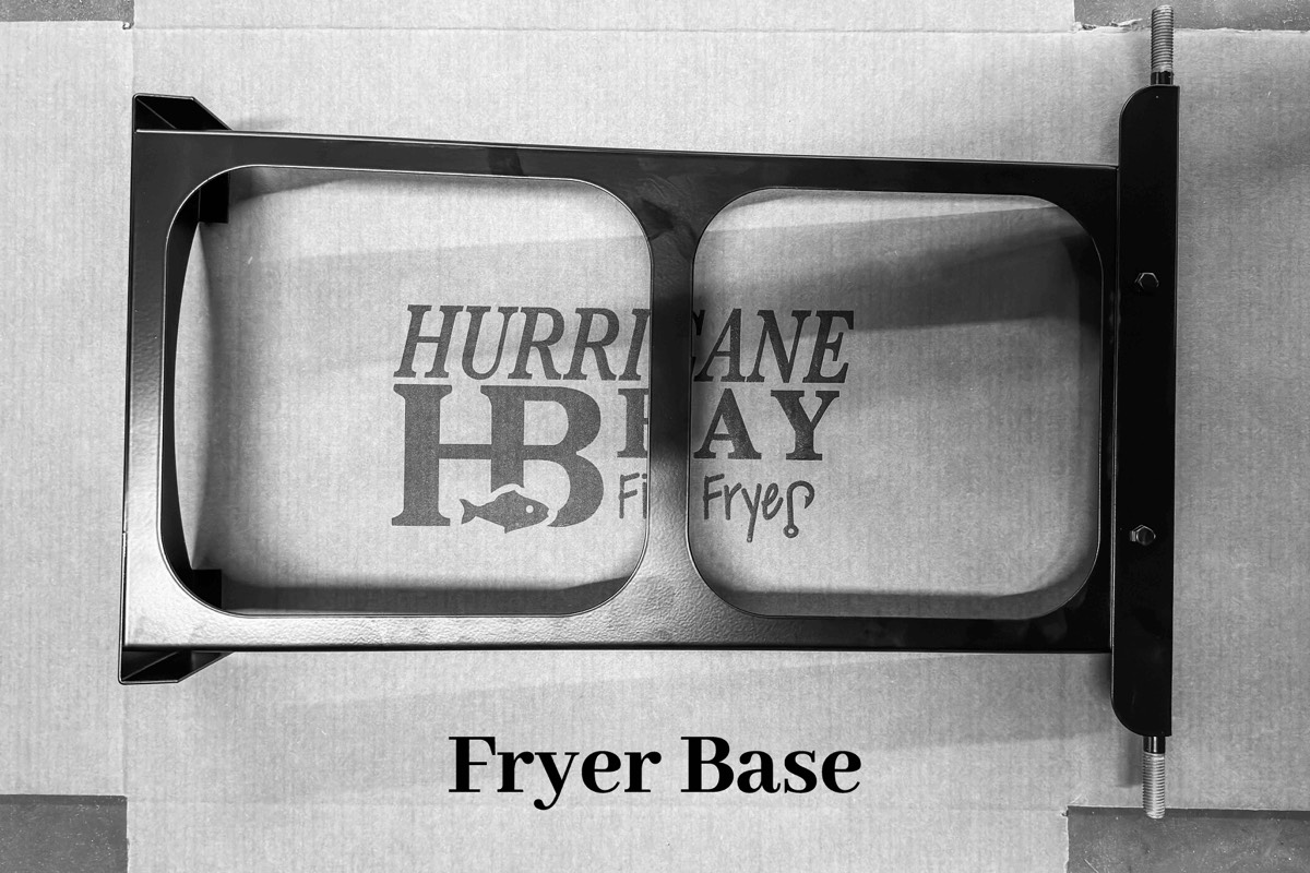 The bare fryer chassis base